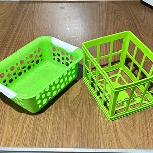 Green Storage Basket Set